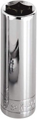 SK - 3/8", 3/8" Drive, Deep Hand Socket - 12 Points, Steel, Chrome Finish - A1 Tooling