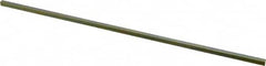 Precision Brand - 12" Long, Gold Dichromate-Plated Key Stock - Medium Carbon Steel - A1 Tooling