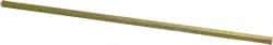 Precision Brand - 12" Long, Gold Dichromate-Plated Key Stock - Medium Carbon Steel - A1 Tooling