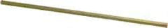 Precision Brand - 12" Long, Gold Dichromate-Plated Key Stock - Medium Carbon Steel - A1 Tooling