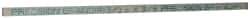 Precision Brand - 12" Long x 3/8" High x 3/16" Wide, Zinc-Plated Key Stock - Low Carbon Steel - A1 Tooling