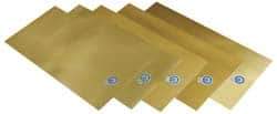 Precision Brand - 12 Piece, 0.001 to 0.015 Inch Thickness, Brass Shim Stock Sheet Assortment - 12 Inch Long x 6 Inch Wide - A1 Tooling