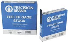 Precision Brand - 0.028 Inch Thick x 25 Ft. Long x 1/2 Inch Wide, Feeler Stock Roll - High Carbon Steel - A1 Tooling