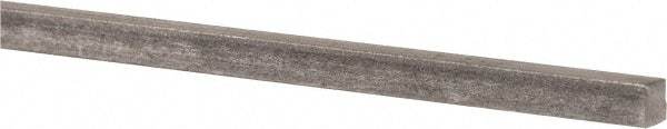 Precision Brand - 12" Long x 3/16" High x 3/16" Wide, Plain Key Stock - Low Carbon Steel - A1 Tooling