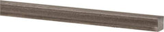 Precision Brand - 12" Long x 1/4" High x 1/4" Wide, Plain Key Stock - Low Carbon Steel - A1 Tooling