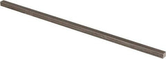 Precision Brand - 12" Long x 5/16" High x 5/16" Wide, Plain Key Stock - Low Carbon Steel - A1 Tooling