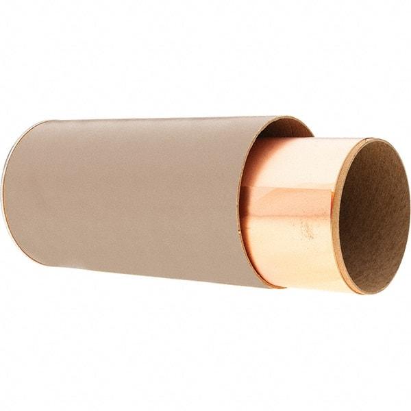 Precision Brand - 100 Inch Long x 6 Inch Wide x 0.001 Inch Thick, Roll Shim Stock - Copper - A1 Tooling