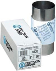 Precision Brand - 100 Inch Long x 6 Inch Wide x 0.004 Inch Thick, Roll Shim Stock - Aluminum - A1 Tooling