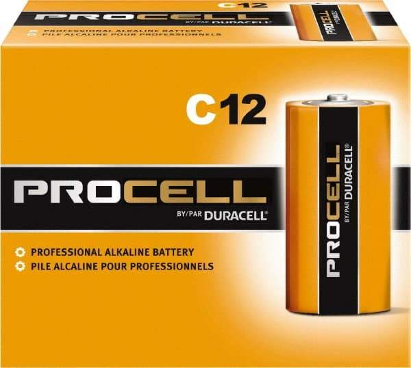 Duracell - Size C, Alkaline, Standard Battery - 1.5 Volts, Button Tab Terminal - A1 Tooling