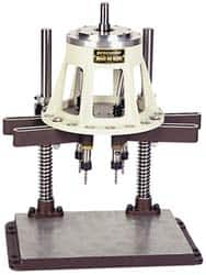 Procunier - 8 Inch Base Diameter, Round Base, Multiple Tapping Attachment - 8 Drivers, 1:2 Gear Ratio, For Use with 23000 Tappers, 29020-29037 and 29053 Machines - Exact Industrial Supply