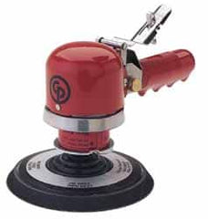 Chicago Pneumatic - 10,000 OPM, 18 CFM Air Consumption, Palm Air Orbital Sander - Round Pad, 1/4" Inlet - A1 Tooling