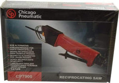 Chicago Pneumatic - 10,000 Strokes per Minute, 3/8 Inch Stroke Length, 5.5 CFM Air Reciprocating Saw - 3 Blades, 6.2 Bar Air Pressure, 3/8 Inch Inlet - A1 Tooling