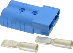 Made in USA - 2/0 AWG, 600 V, 350 A, Battery Connector - Blue - A1 Tooling