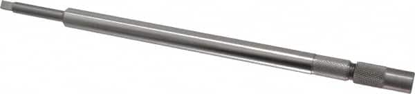 Made in USA - 1/4 Inch Tap, 9 Inch Overall Length, 7/16 Inch Max Diameter, Tap Extension - 0.255 Inch Tap Shank Diameter, 0.255 Inch Extension Shank Diameter, 0.191 Inch Extension Square Size, 1 Inch Tap Depth, Tool Steel - A1 Tooling