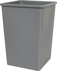 Rubbermaid - 35 Gal Gray Square Trash Can - Polyethylene, 27-5/8" High x 19-1/2" Long x 19-1/2" Wide - A1 Tooling