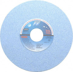 Norton - 7" Diam x 1-1/4" Hole x 1/2" Thick, I Hardness, 46 Grit Surface Grinding Wheel - Ceramic, Type 1, Coarse Grade, 3,600 Max RPM, Vitrified Bond, No Recess - A1 Tooling