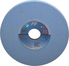 Norton - 7" Diam x 1-1/4" Hole x 1/2" Thick, K Hardness, 80 Grit Surface Grinding Wheel - Ceramic, Type 1, Medium Grade, 3,600 Max RPM, Vitrified Bond, No Recess - A1 Tooling