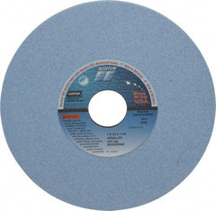 Norton - 7" Diam x 1-1/4" Hole x 1/4" Thick, J Hardness, 60 Grit Surface Grinding Wheel - Ceramic, Type 1, Medium Grade, 3,600 Max RPM, Vitrified Bond, No Recess - A1 Tooling