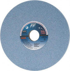 Norton - 8" Diam x 1-1/4" Hole x 1/2" Thick, K Hardness, 60 Grit Surface Grinding Wheel - Ceramic, Type 1, Medium Grade, 3,600 Max RPM, Vitrified Bond, No Recess - A1 Tooling