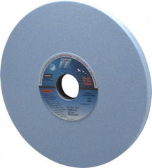 Norton - 8" Diam x 1-1/4" Hole x 1/2" Thick, J Hardness, 80 Grit Surface Grinding Wheel - Ceramic, Type 1, Medium Grade, 3,600 Max RPM, Vitrified Bond, No Recess - A1 Tooling