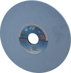 Norton - 8" Diam x 1-1/4" Hole x 1/4" Thick, K Hardness, 80 Grit Surface Grinding Wheel - Ceramic, Type 1, Medium Grade, 3,600 Max RPM, Vitrified Bond, No Recess - A1 Tooling