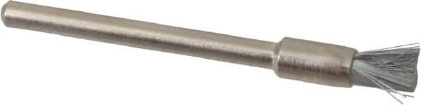 Anderson - 3/16" Brush Diam, Crimped, End Brush - 1/8" Diam Shank, 25,000 Max RPM - A1 Tooling