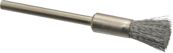 Anderson - 1/4" Brush Diam, Crimped, End Brush - 1/8" Diam Shank, 25,000 Max RPM - A1 Tooling