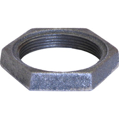 Black Pipe Fittings; Fitting Type: Locknut; Fitting Size: 1-1/2″; Material: Malleable Iron; Finish: Black; Thread Standard: NPSL; Connection Type: Threaded; Lead Free: No; Standards: ASME ™B16.14