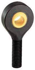 Igus - 5/8" ID, 1-1/2" Max OD, 945 Lb Max Static Cap, Self Aligning Spherical Rod End - 5/8-18 LH, 5/8" Shank Diam, 1-5/8" Shank Length, Thermoplastic with Plastic Raceway - A1 Tooling