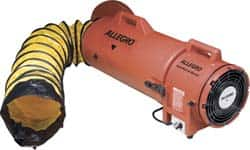 Allegro - 831 CFM, Electrical AC Axial Blower Kit - 8 Inch Inlet/Outlet, 0.33 HP, 115 Max Voltage Rating - A1 Tooling