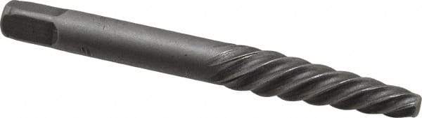 Interstate - Spiral Flute Screw Extractor - #4 Extractor for 9/32 to 3/8" Screw, 2-7/8" OAL - A1 Tooling