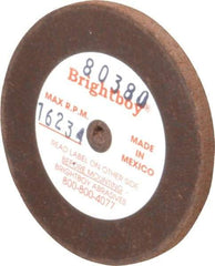 Cratex - 2" Diam x 1/8" Hole x 1/8" Thick, 46 Grit Surface Grinding Wheel - Coarse Grade - A1 Tooling