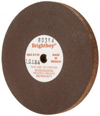 Cratex - 3" Diam x 1/4" Hole x 1/4" Thick, 46 Grit Surface Grinding Wheel - Coarse Grade - A1 Tooling