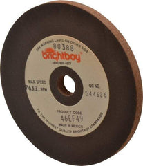 Cratex - 4" Diam x 1/2" Hole x 1/4" Thick, 46 Grit Surface Grinding Wheel - Coarse Grade - A1 Tooling