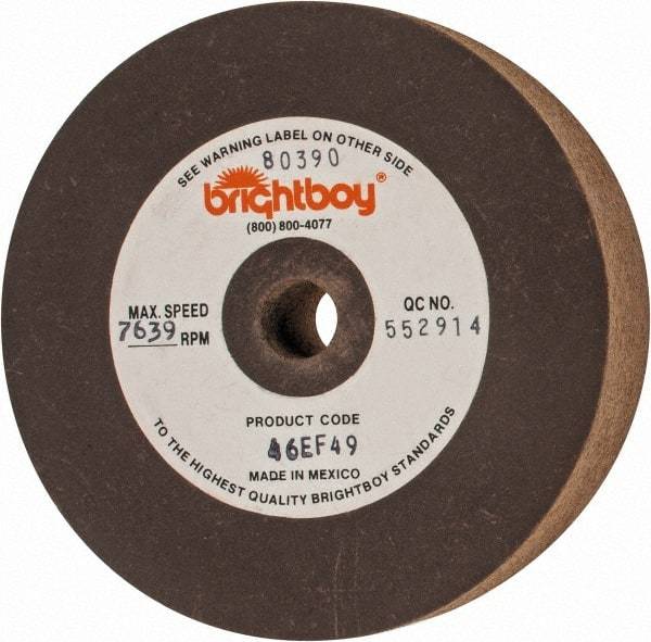 Cratex - 4" Diam x 1/2" Hole x 1" Thick, 46 Grit Surface Grinding Wheel - Coarse Grade - A1 Tooling