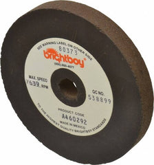 Cratex - 4" Diam x 1/2" Hole x 1/2" Thick, 46 Grit Surface Grinding Wheel - Coarse Grade - A1 Tooling