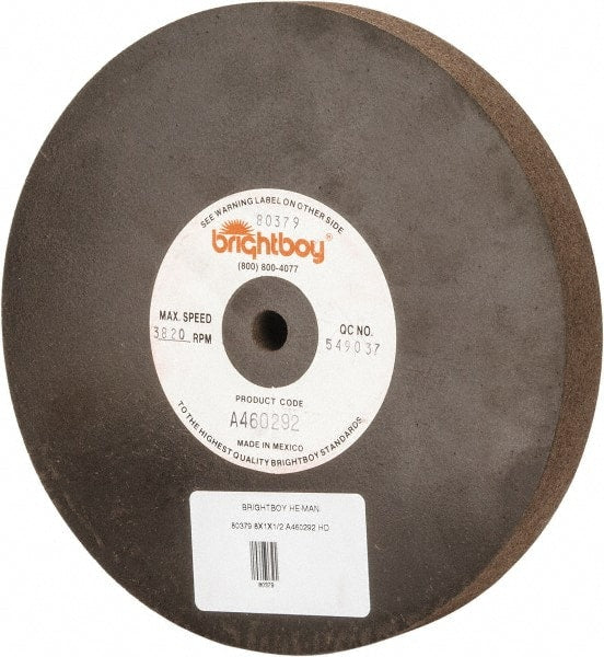 Cratex - 8" Diam x 1/2" Hole x 1" Thick, 46 Grit Surface Grinding Wheel - A1 Tooling