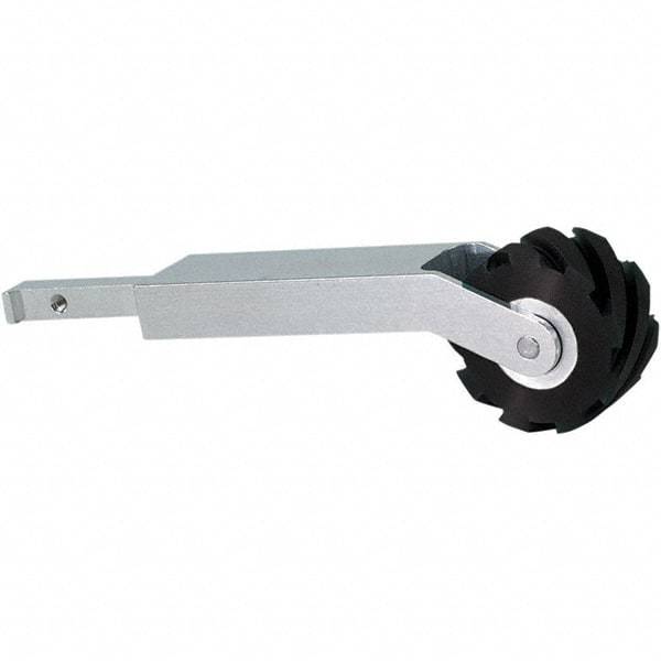 Dynabrade - 1" Wide Contact Arm - 24" Belt Length x 1" Belt Width, Serrated, Rubber, 70" Contact Wheel Diam - A1 Tooling