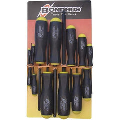 Bondhus - 13 Piece, 0.05 to 3/8" Ball End Hex Driver Set - Comes in Vinyl Pouch - A1 Tooling