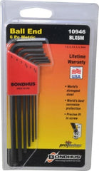 Bondhus - 6 Piece L-Key Ball End Hex Key Set - A1 Tooling