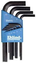 Eklind - 9 Piece L-Key Hex Key Set - Hex Range 1.5 to 10mm - A1 Tooling