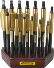 Made in USA - 18 Piece Barrel Lap Set - 3/16 to 1" Hole Diam - A1 Tooling