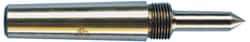 Riten - 1" Head Diam, Carbide-Tipped Steel Standard Point Solid Dead Center - 3MT Morse Taper, 1" Point Diam, 1-5/8" Point Length, 2-3/8" OAL - A1 Tooling