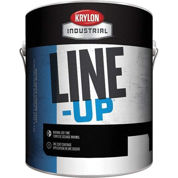 Krylon - White Striping Paint - 350' Coverage at 4" Wide, Water-Based Formula - A1 Tooling