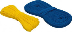 Huot - 50 Ft Long, Stretchable, Protection Mesh Sleeving - Yellow & Blue, 1/4 to 1/2 & 1/2 to 1" OD - A1 Tooling