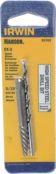 Irwin - 2 Piece Spiral Flute Screw Extractor & Drill Set - Screw Range 7/32 to 9/32" - A1 Tooling