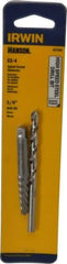 Irwin - 2 Piece Spiral Flute Screw Extractor & Drill Set - Screw Range 9/32 to 3/8" - A1 Tooling