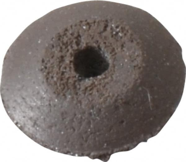 Cratex - 3/8" Diam x 1/16" Hole x 3/32" Thick, Surface Grinding Wheel - Silicon Carbide, Medium Grade, Rubber Bond, No Recess - A1 Tooling