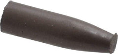 Cratex - 9/32" Max Diam x 1" Long, Cone, Rubberized Point - Medium Grade, Silicon Carbide, 1/16" Arbor Hole, Unmounted - A1 Tooling