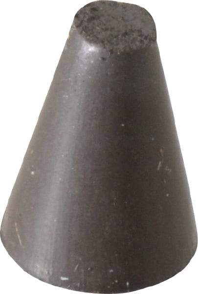 Cratex - 5/8" Max Diam x 7/8" Long, Taper, Rubberized Point - Medium Grade, Silicon Carbide, 1/8" Arbor Hole, Unmounted - A1 Tooling